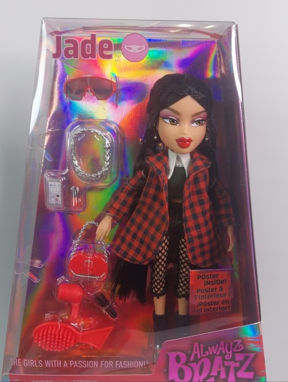 Jade Bratz Doll - Red Plaid Outfit